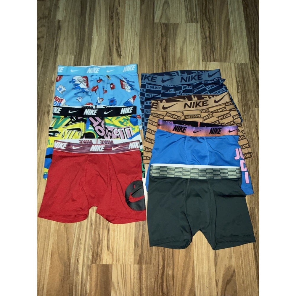 Nike Dri-Fit Stretch Microfiber Boxer Briefs Youth Size Large Set of 7